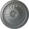 Ekena Millwork Alexa Ceiling Medallion (Fits Canopies up to 3"), Hand-Painted Platinum, 15"OD x 1 3/4"P CM14AXPLS - alternate 1